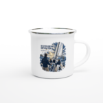 Emaille-Tasse "Du entscheidest den Kurs"
