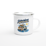Emaille-Tasse "Schönes Wetter"