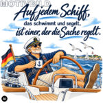 Maritime Isolierflasche "Auf jedem Schiff, das schwimmt und segelt …" – Bild 4