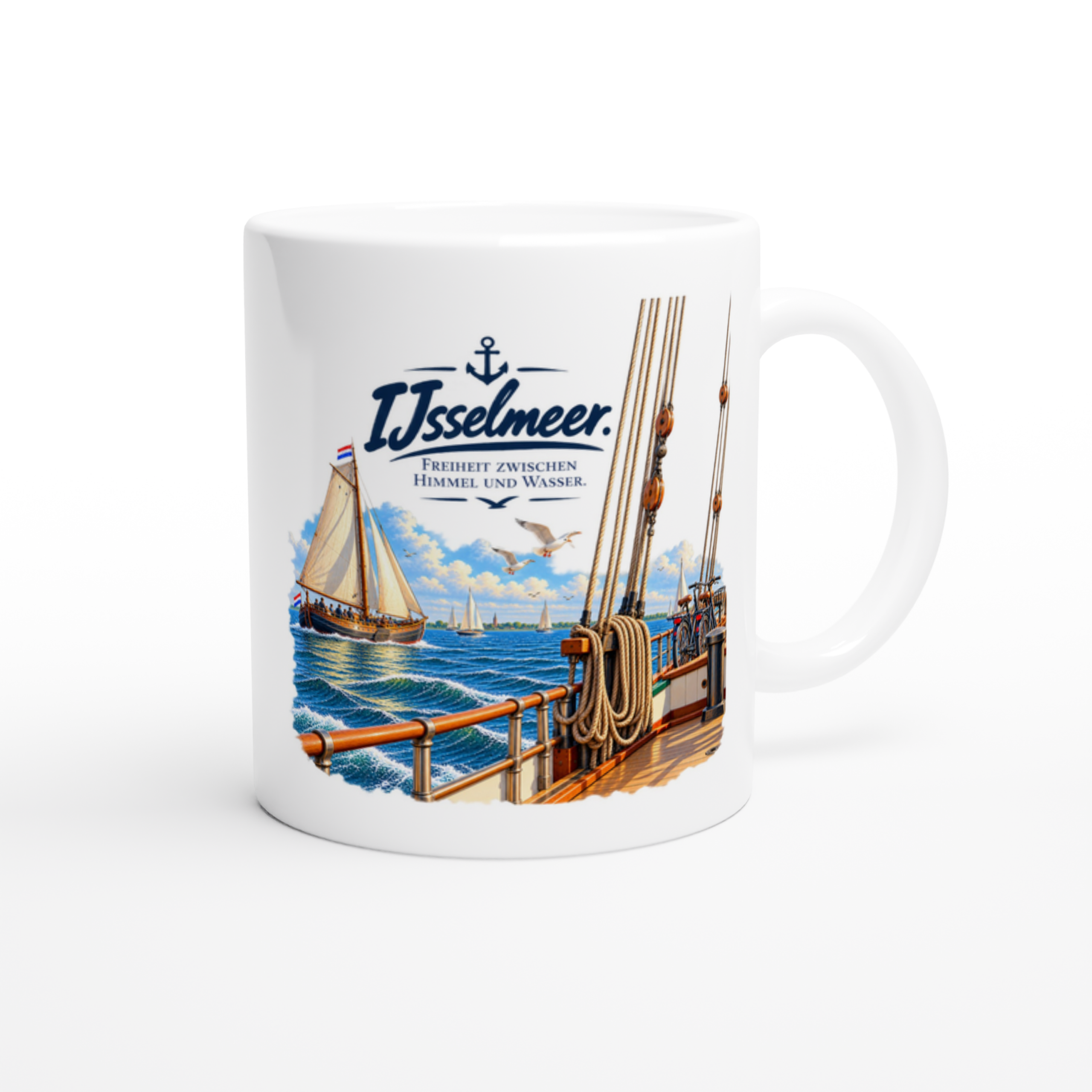 IJsselmeer_Keramik_right Keramiktasse "IJsselmeer" – Bild 1
