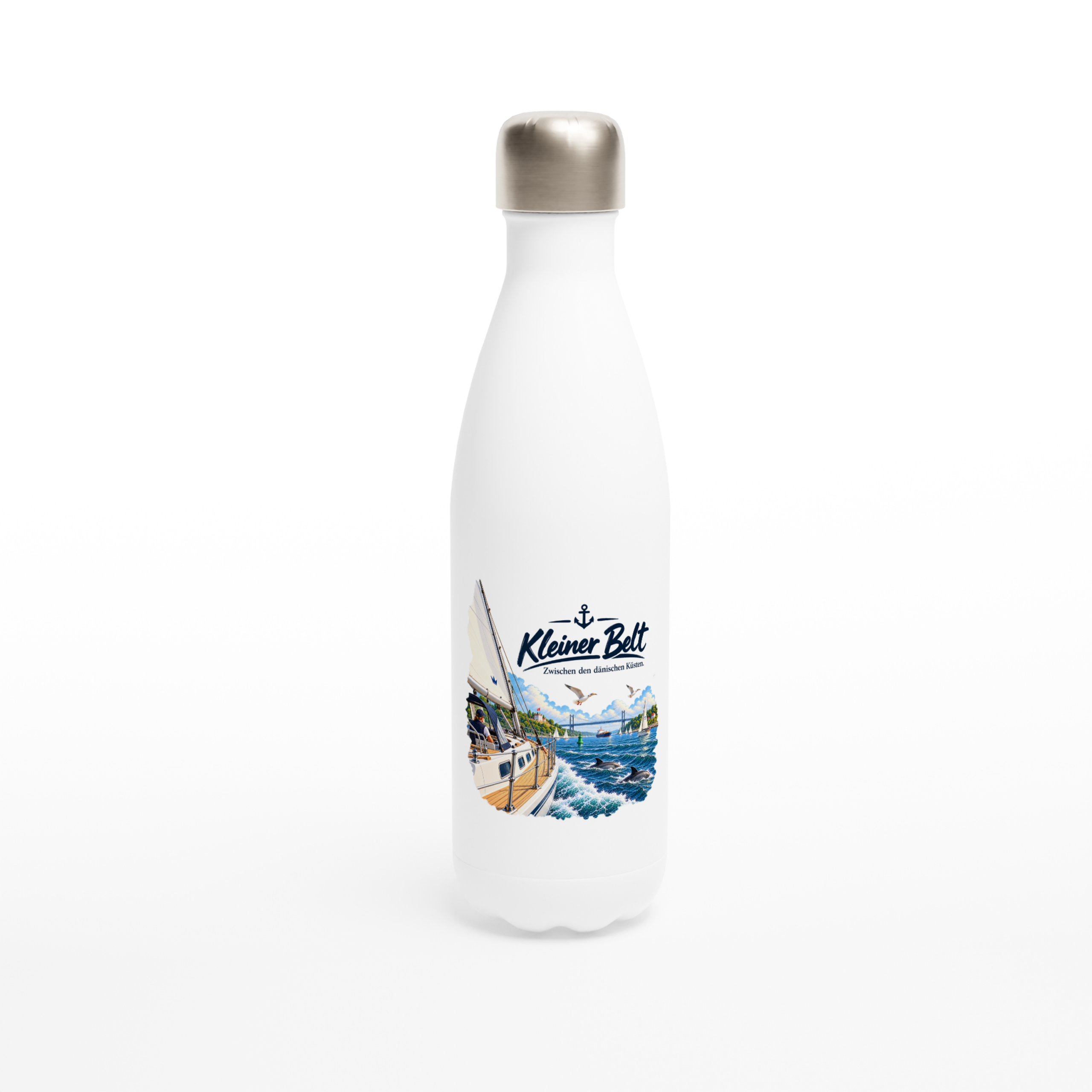 Kleiner Belt_Flasche_front Maritime Isolierflasche "Kleiner Belt" – Bild 1
