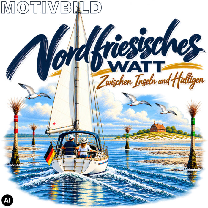 Emaille-Tasse "Nordfriesisches Watt" – Bild 4